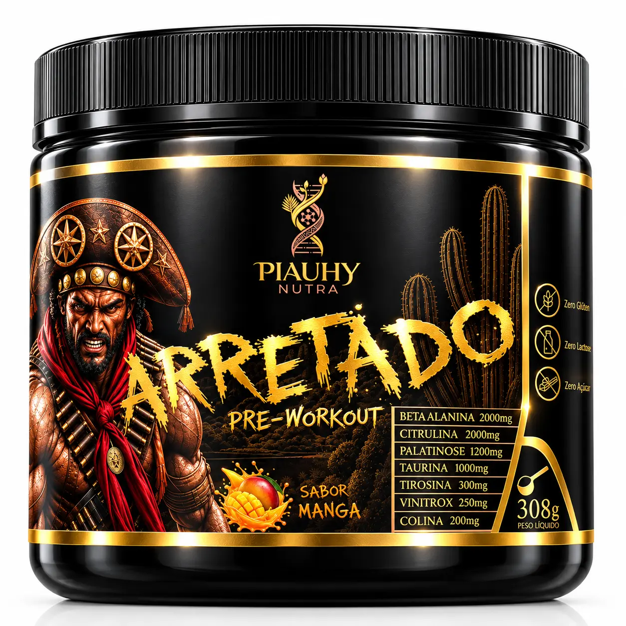 Arretado Pré-Workout sabor manga